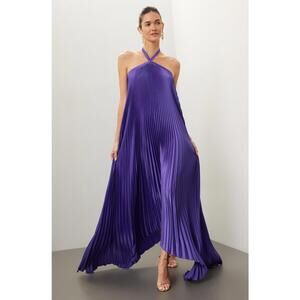 L'IDÉE Déesse Gown Purple Size 10/XL (As Is Condition)